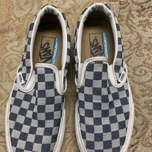 Van ultra crush checkered slip ons